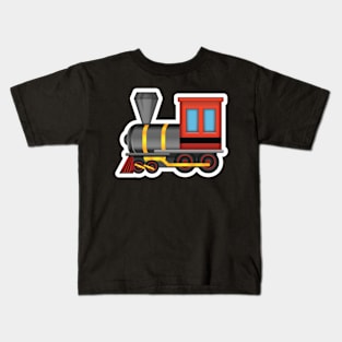 Steam Train Emoji Kids T-Shirt